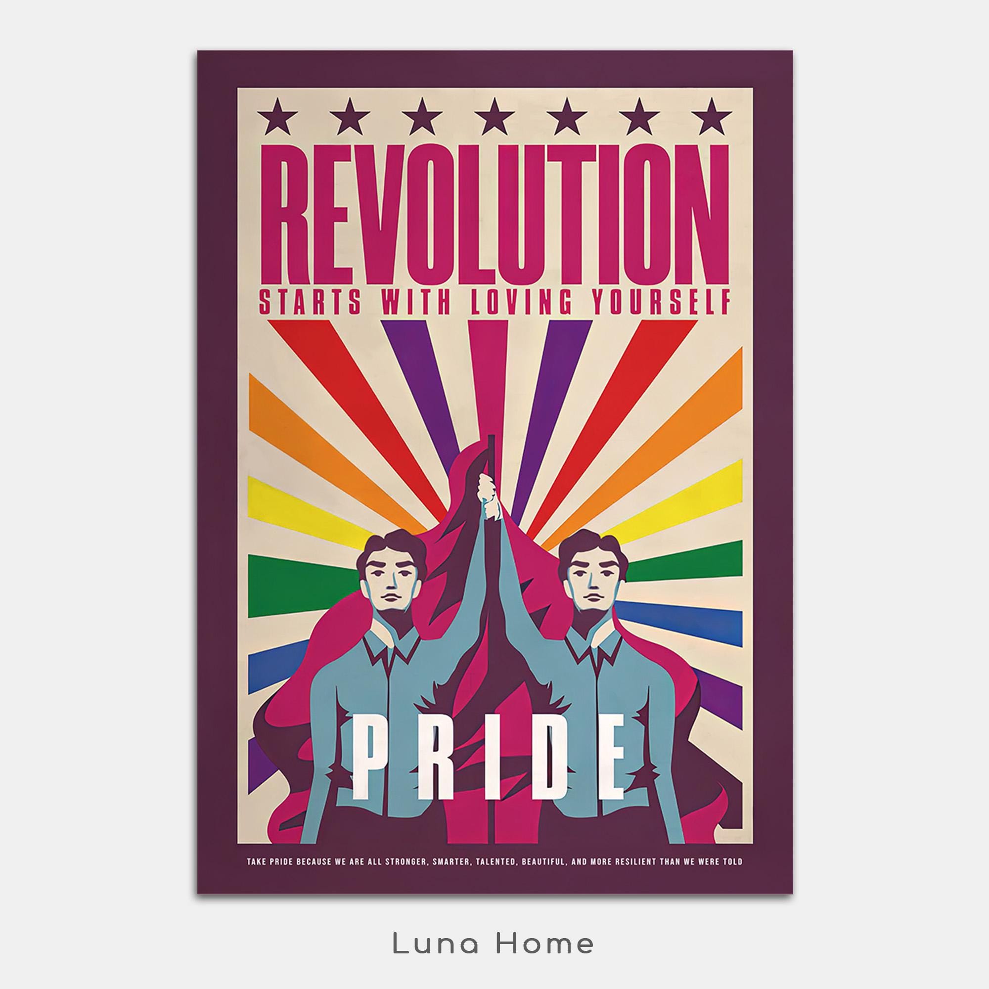 STRUGGLE FOR PRIDE「HONESTY」ポスター Pride Revolution Poster, Retro Gay Print, LGBTQ Wall Art, Queer