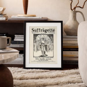 Old Suffragette Poster, Vintage Feminist Print, Suffrage Movement, Votes for Women Wall Art, Women’s Rights, History Decor image 4