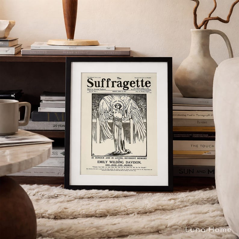 Old Suffragette Poster, Vintage Feminist Print, Suffrage Movement, Votes for Women Wall Art, Women’s Rights, History Decor image 4