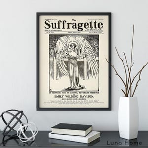 Old Suffragette Poster, Vintage Feminist Print, Suffrage Movement, Votes for Women Wall Art, Women’s Rights, History Decor image 9
