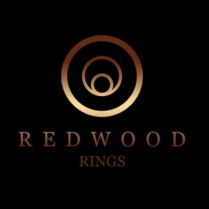 redwood rings banner, unique tungsten rings and mens wedding bands