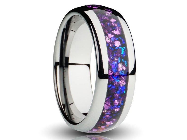 Silver Alexandrite Ring, Wedding Band, Men's Ring, Women's Band ...