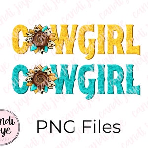 Cowgirl PNG - Tournesol PNG - Imprimé léopard Png - Sublimation Western - Country Girl - Design de chemise punchy - Western Tumbler Png - Cowprint
