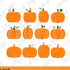 Citrouille SVG Bundle - automne SVG - citrouille PNG - clipart citrouille - Thanksgiving Svg - automne Svg Bundle - automne Svg - citrouille coupe fichiers