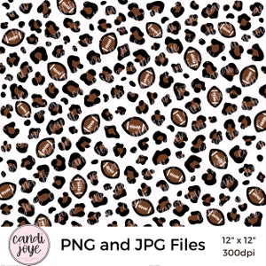 Football PNG - Leopard Print PNG - Football Sublimation - Football Background - Football Shirt PNG - Football Bleached Shirt Png Patch