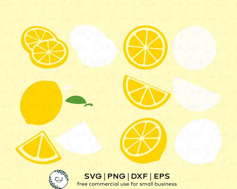 Lemon SVG Bundle Lemon Clipart Lemon Graphics Lemon - Etsy