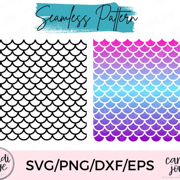 Mermaid Scales SVG - Seamless Mermaid SVG Pattern - Seamless Pattern PNG - Mermaid Scales Pattern Sublimation - Fish Scale Pattern