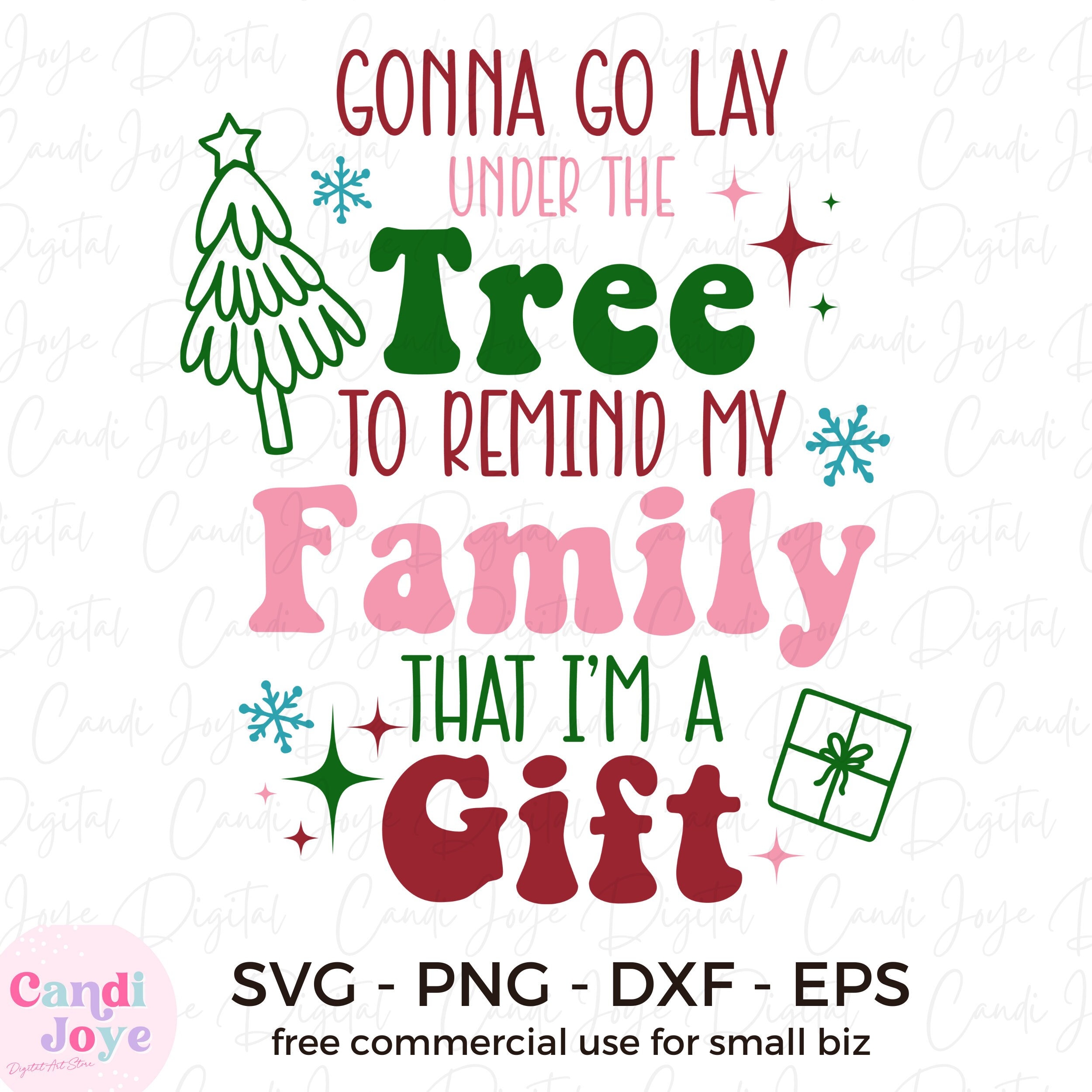 Gonna Go Lay Under the Tree SVG Retro Christmas SVG Etsy
