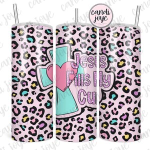 Christian Tumbler Wrap PNG, Jesus Tumbler Wrap PNG, Cross Sublimation Design Download digitale, Religioso 20oz Straight Tumbler Wrap PNG