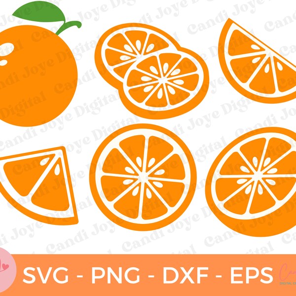 Orange SVG Bundle - Orange Clipart - Orange Graphics - Orange Sublimation PNG Files - Citrus Cut Files - Fruit SVG - Printable Oranges