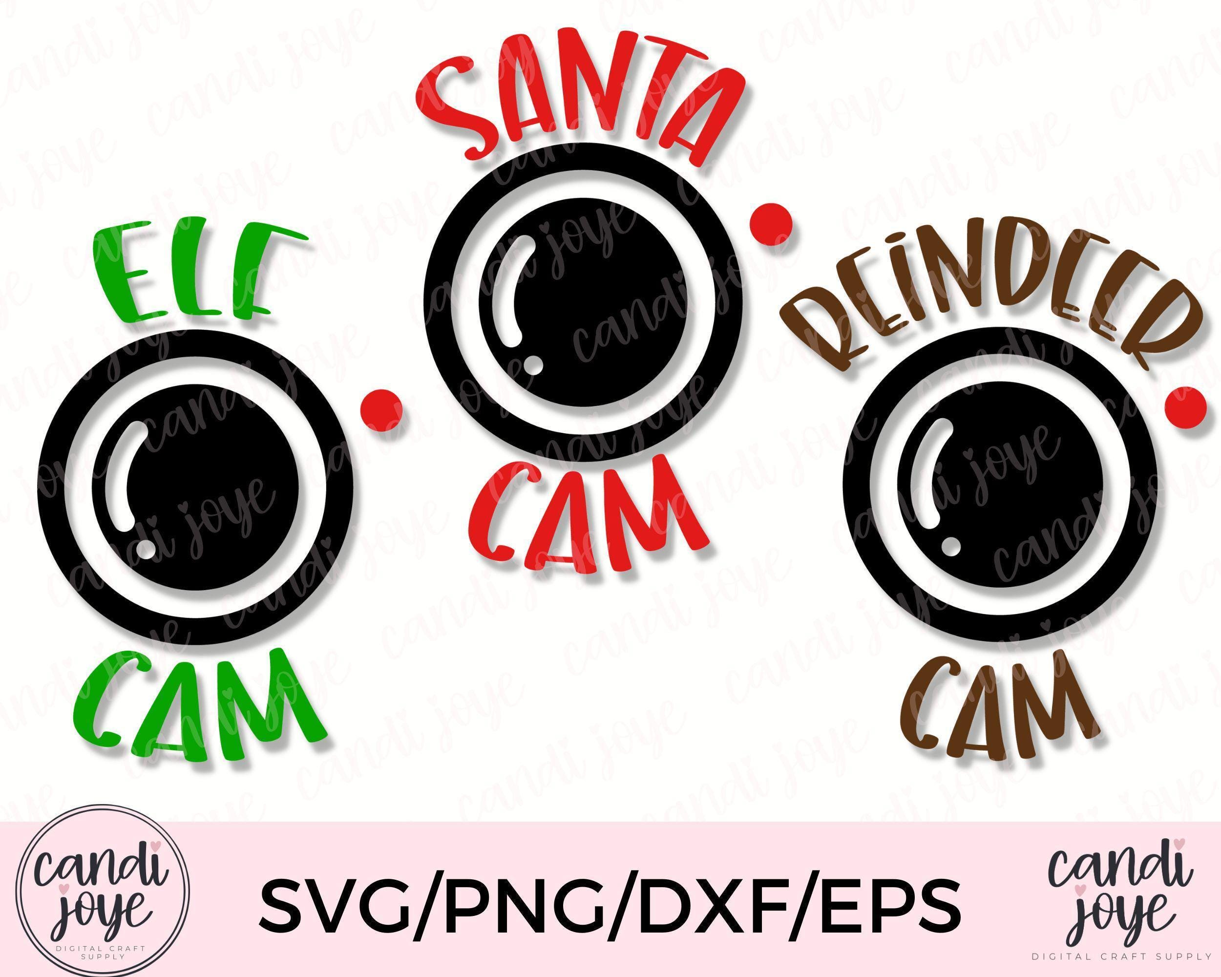 Ornament SVG, Santa Cam SVG, Elf Cam SVG, Reindeer Cam, Ornament Bundle ...