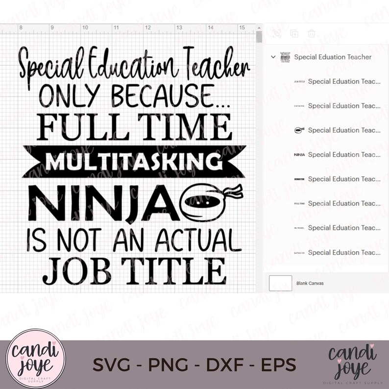 Special Education Teacher SVG - Teacher Shirt SVG - Teacher Appreciation - Back to School PNG - Teacher Sublimation - Special Needs image 3