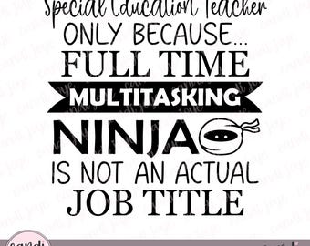 Special Education Teacher SVG - Teacher Shirt SVG - Teacher Appreciation - Back to School PNG - Teacher Sublimation - Special Needs