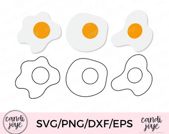 Fried Egg SVG Bundle - Fried Egg PNG - Fried Egg Clipart - Fried Egg Sublimation - Breakfast Food SVG - Chicken Eggs - Kitchen Clipart