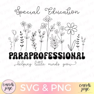 Paraprofessionele SVG - speciaal onderwijs SVG - leraar shirt SVG - waardering leraar - sublimatie leraar - shirt speciale behoeften