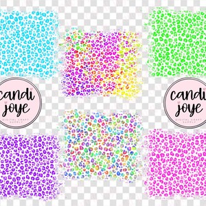 Neon Leopard Sublimation PNG bundle - Distressed Sublimation Backgrounds - Sublimation PNG - Leopard Print PNG - Cheetah Print Png image 2