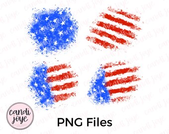 4. Juli PNG - Amerikanische Flagge Png - Beunruhigte USA Png-Dateien - Patriotische Png - USA Sublimation - Rot Weiß Blau Png - Sublimations Aufnäher
