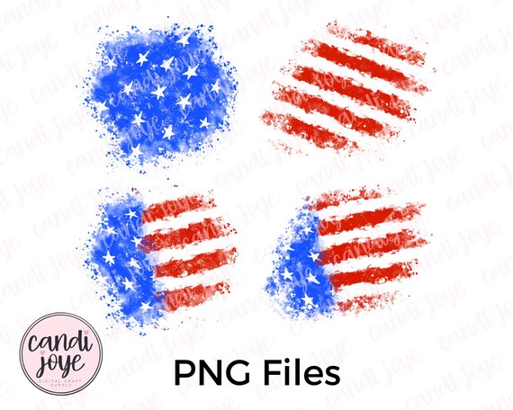 4th of July PNG - American Flag Png - Distressed USA Png Files - Patriotic Png - USA Sublimation - Red White Blue Png - Sublimation Patch