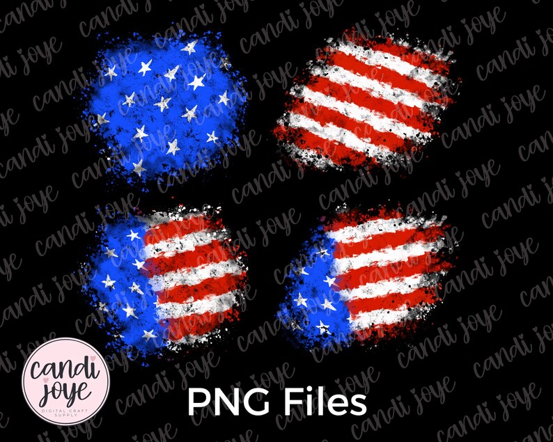 Bandera estadounidense PNG del 4 de julio - Archivos PNG de EE. UU. en apuros - Bandera patriótica - Sublimación de EE. UU. - Rojo, blanco y azul - Parche de sublimación imagen 2