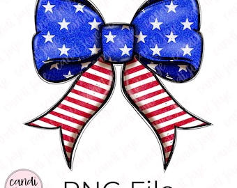 Fourth of July PNG, Coquette Bow Patriotic PNG, Summer Sublimation PNG, 4th of July Png, Memorial Day, American Flag, Free Commercial Use