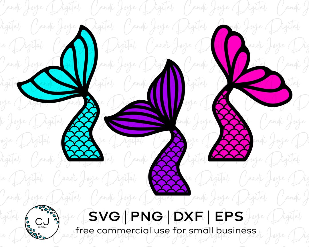 Mermaid SVG Mermaid Tails SVG Mermaid PNG Mermaid Clipart Mermaid Tail