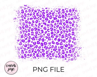Leopardo morado PNG - Fondo con estampado de leopardo - Marco de leopardo PNG - Estampado de guepardo PNG - Fondo de sublimación - Uso comercial permitido