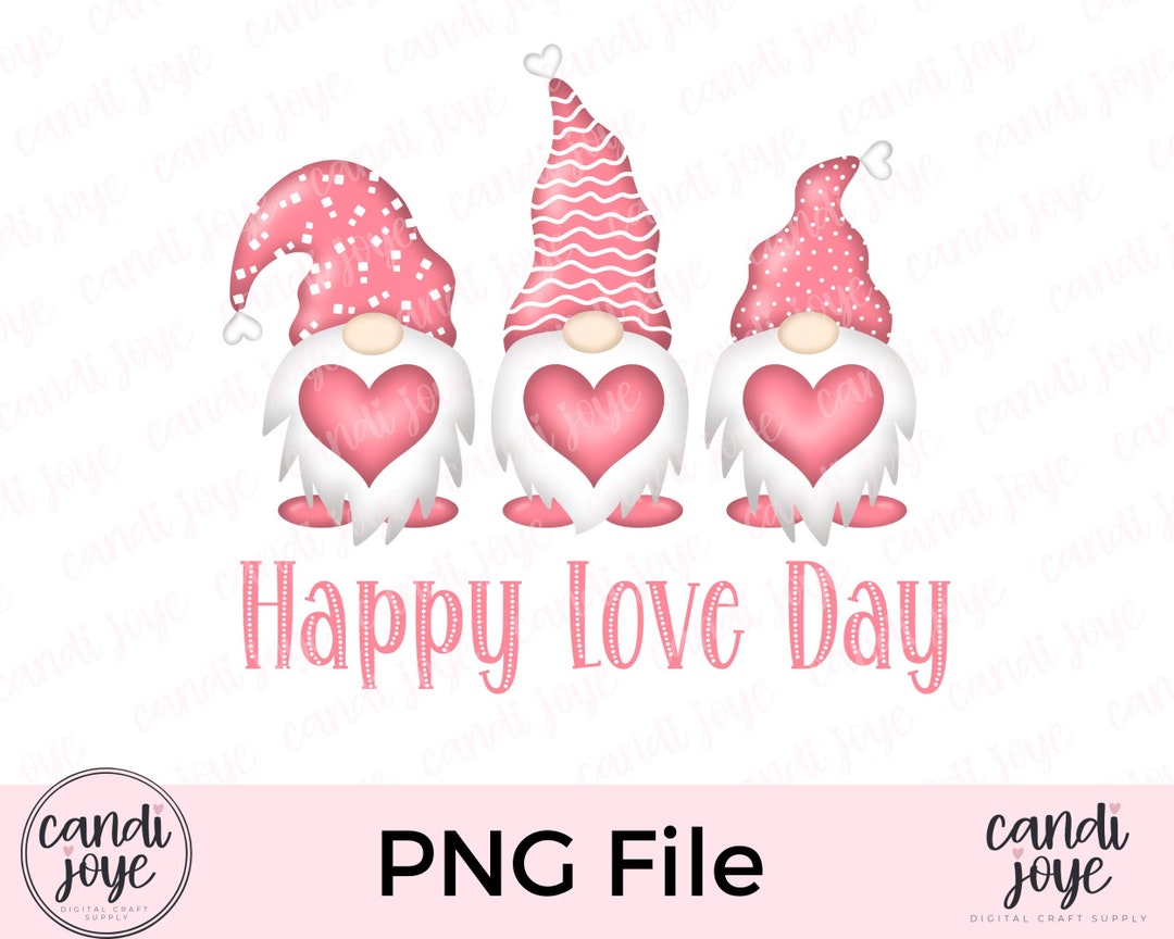 Valentine Gnome PNG - Heart Love Gnomes - Gnome Clipart - Valentine ...