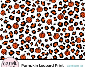 Leopard Pumpkin PNG, Fall PNG, Leopard Print Background, Bleached Shirt PNG, Pumpkin Sublimation Designs, Pumpkin Cheetah Print Png