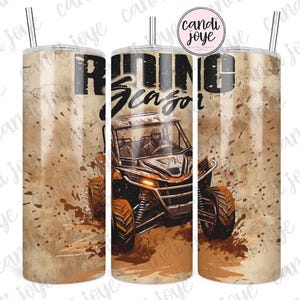 UTV Riding 20oz Tumbler Wrap PNG, Mudding Sublimation Design, Side by Side 20oz Skinny Straight Tumbler Wrap PNG, Adventure Seamless Design