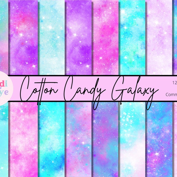 Cotton Candy Digital Wallpaper Etsy