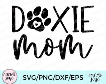 Doxie Mom SVG - Dachshund Mom SVG - Dog Mom Sublimation PNG - Heart Paw Print Cut File - Weiner Dog Mama Shirt Design - Fur Mom Svg