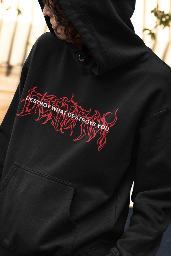 Unisex Destroy Gothic Hoodie-goth Clothes Mengothic - Etsy Canada