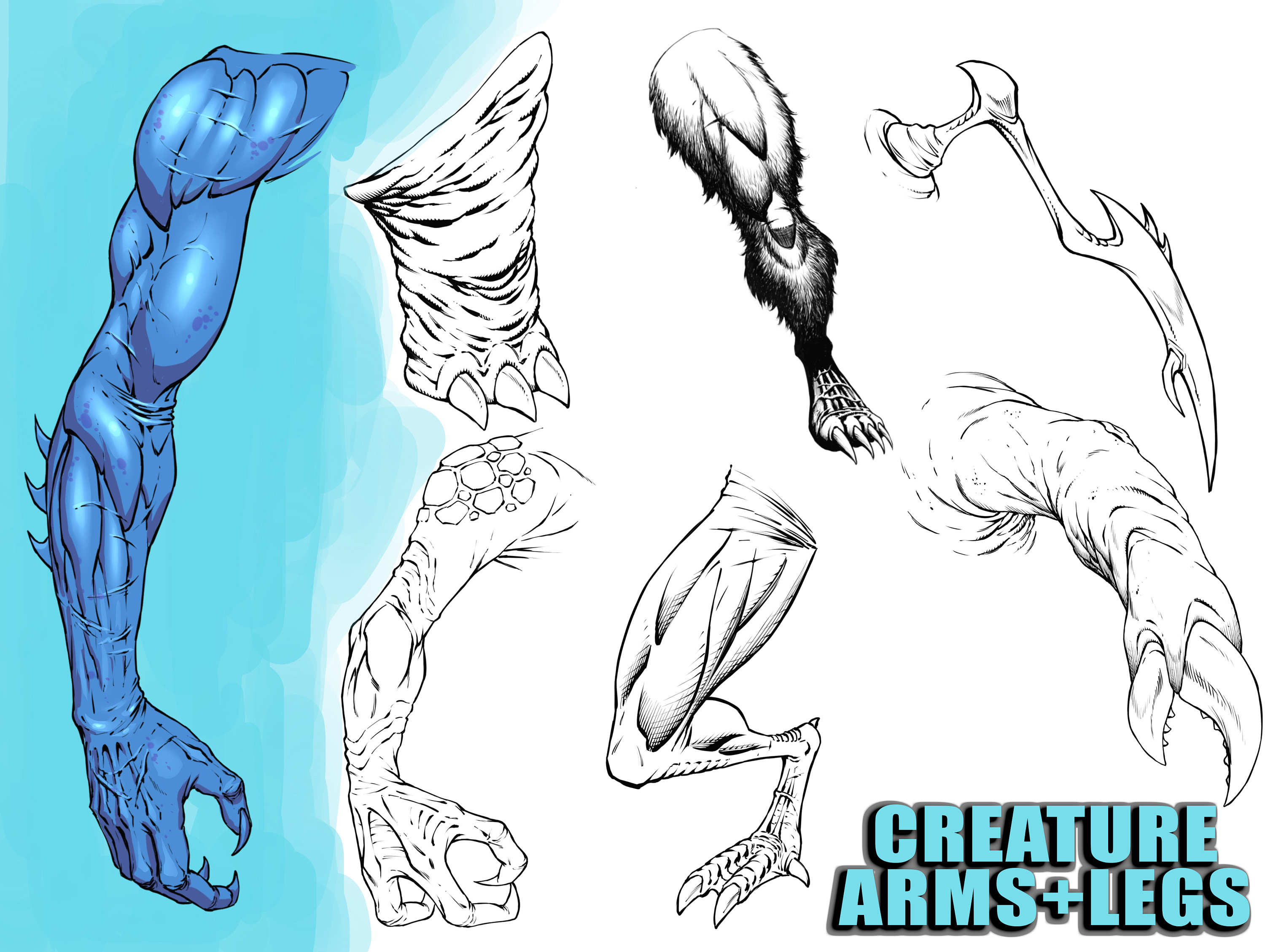 Create Design Brush Set for Procreate - Monster Art Pack - 55 Brushes ...