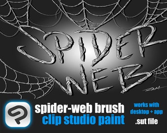 Spider-Web Brush | Clip Studio Paint | Comic Artist Style