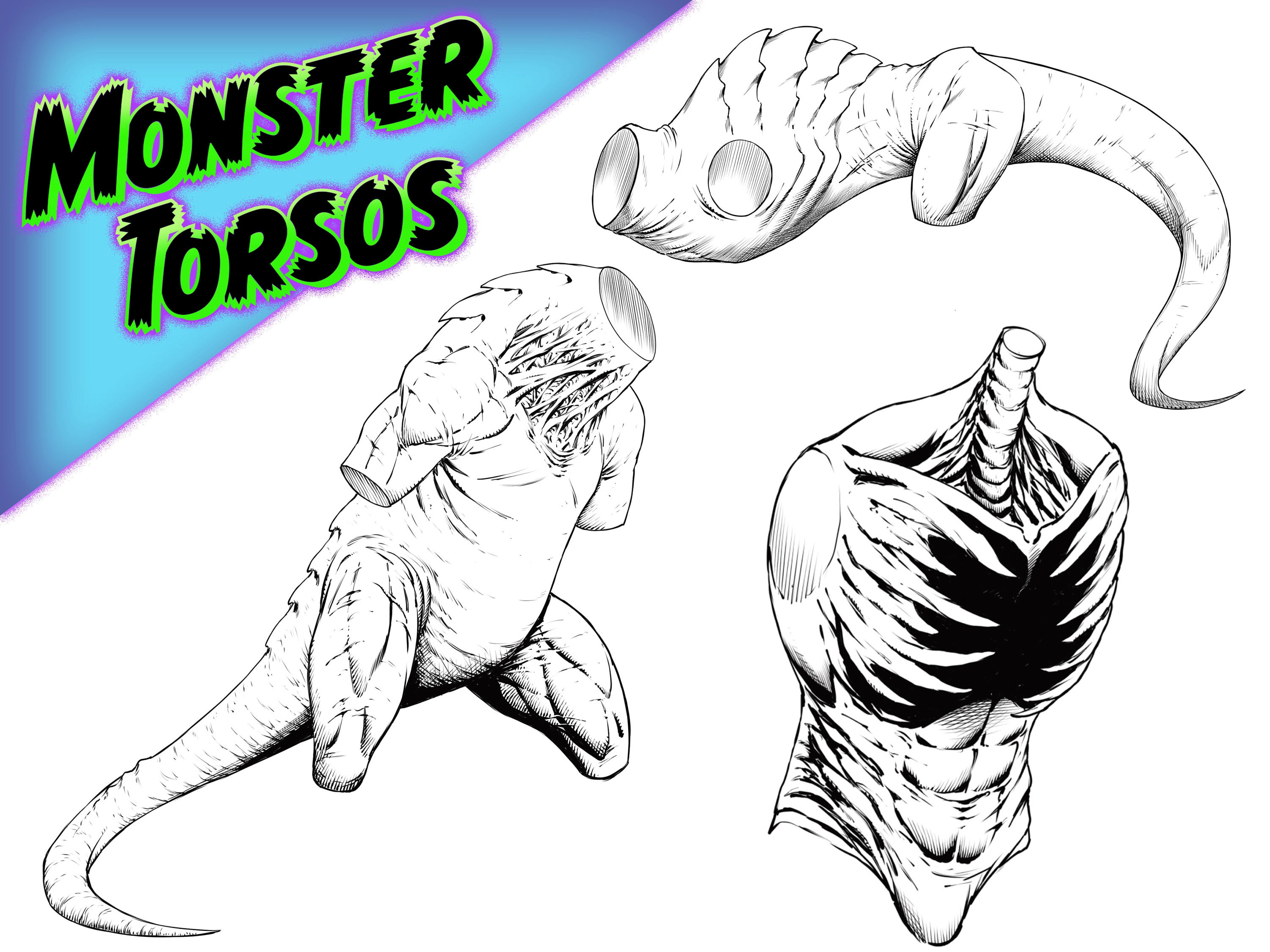 Create Design Brush Set for Procreate - Monster Art Pack - 55 Brushes ...