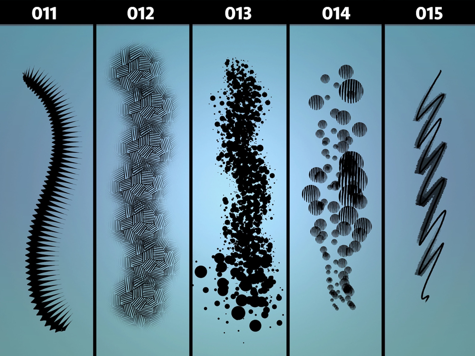 Comic Inking Brush Set | Cross Hatching and Textures | Photoshop ...