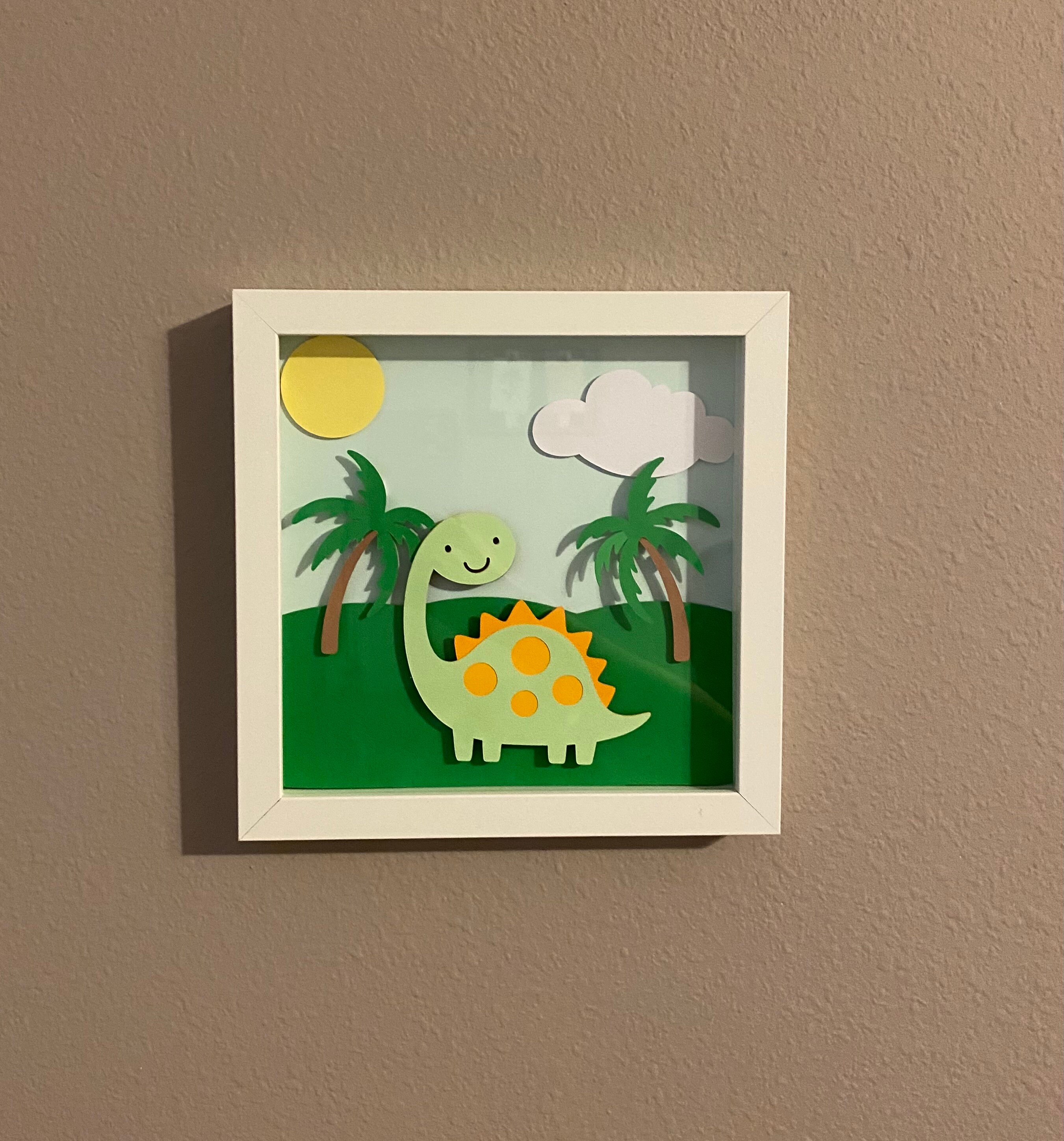 Dinosaur Shadow Box Etsy