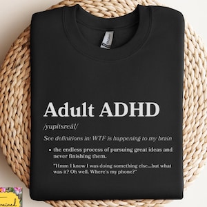 ADHD Funny Definition Shirt ADHD Problem Solving Humor ADHD Day Cleaning Planner Neurospicy Coping AuDHD