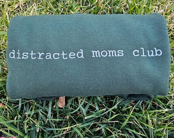 ADHD Definition Sweatshirt, Distracted Moms Club Crewneck, Neurodivergent Humor Sweater, Embroidered ADHD Shirt, Gift for ADHD Women