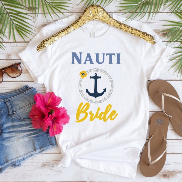 Bride Cruise Shirts| Nautical Bridesmaid Shirts| Girls Vacation Shirt| Girls Trip Shirt| Bachelorette Party Shirt| Bridal Cruise Wear