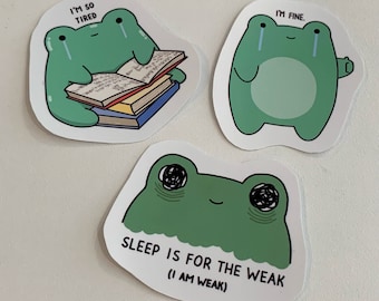 Relatable FoRg stickers (3 frog stickers)