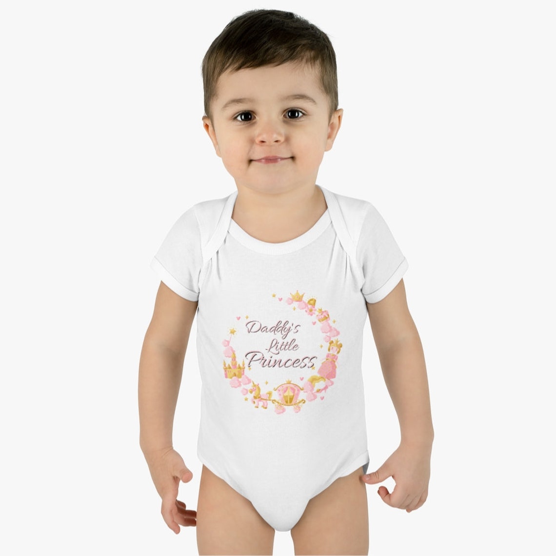 Baby Onesie Daddy's Little Princess Etsy
