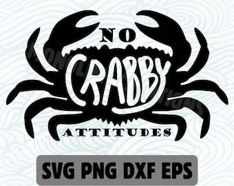 No hay actitudes malhumoradas Cricut silueta SVG PNG archivo de corte
