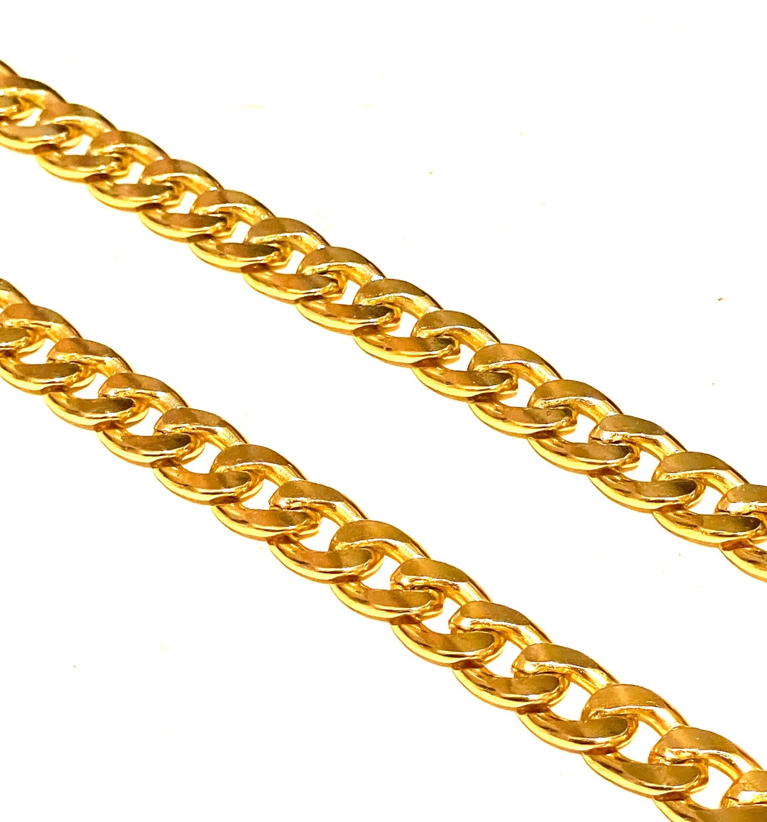 Large Link Gold Chain, 15mm X 10mm, High Quality Gold Plated Chain