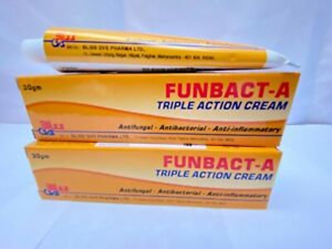 2x Funbacta Triple Action Cream Antifungal Antibacterial and Etsy