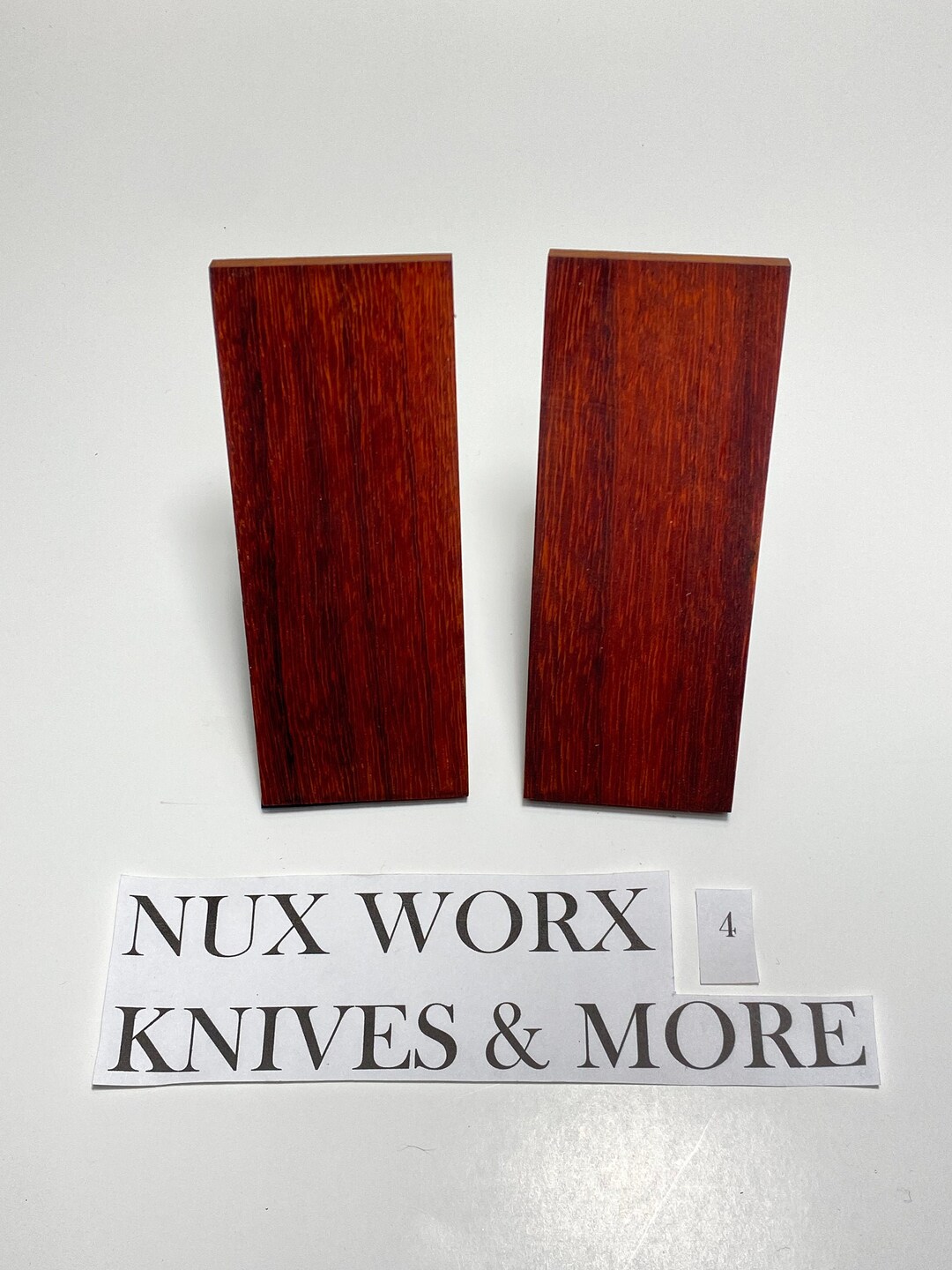 Stabilized Wood Knife Scale Handle Gun Grip Padauk Wood Etsy