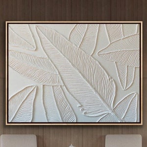 Original Textured Painting - Texture Painting - Original Painting - White Painting - Abstract 3D Painting -Impasto Painting - Ready to Hang