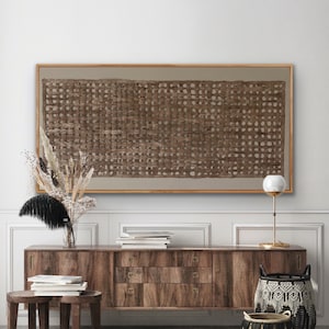 Abstract Wallart Mexican Wall Art Mexican Wall Decor Mexican Art Amate Paper Art Extra Large Wall Art Latino Art Neutral Wall Art Brown Art
