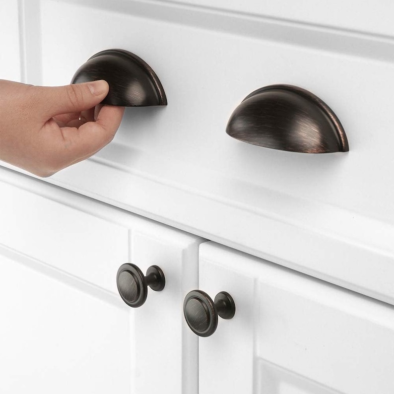 10 Piece Oil Rubbed Bronze Drawer Pulls Designed & Tested in America 3