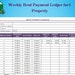 Weekly Rent Payment Ledger, Weekly Rent Payment Tracker, Rental ...
